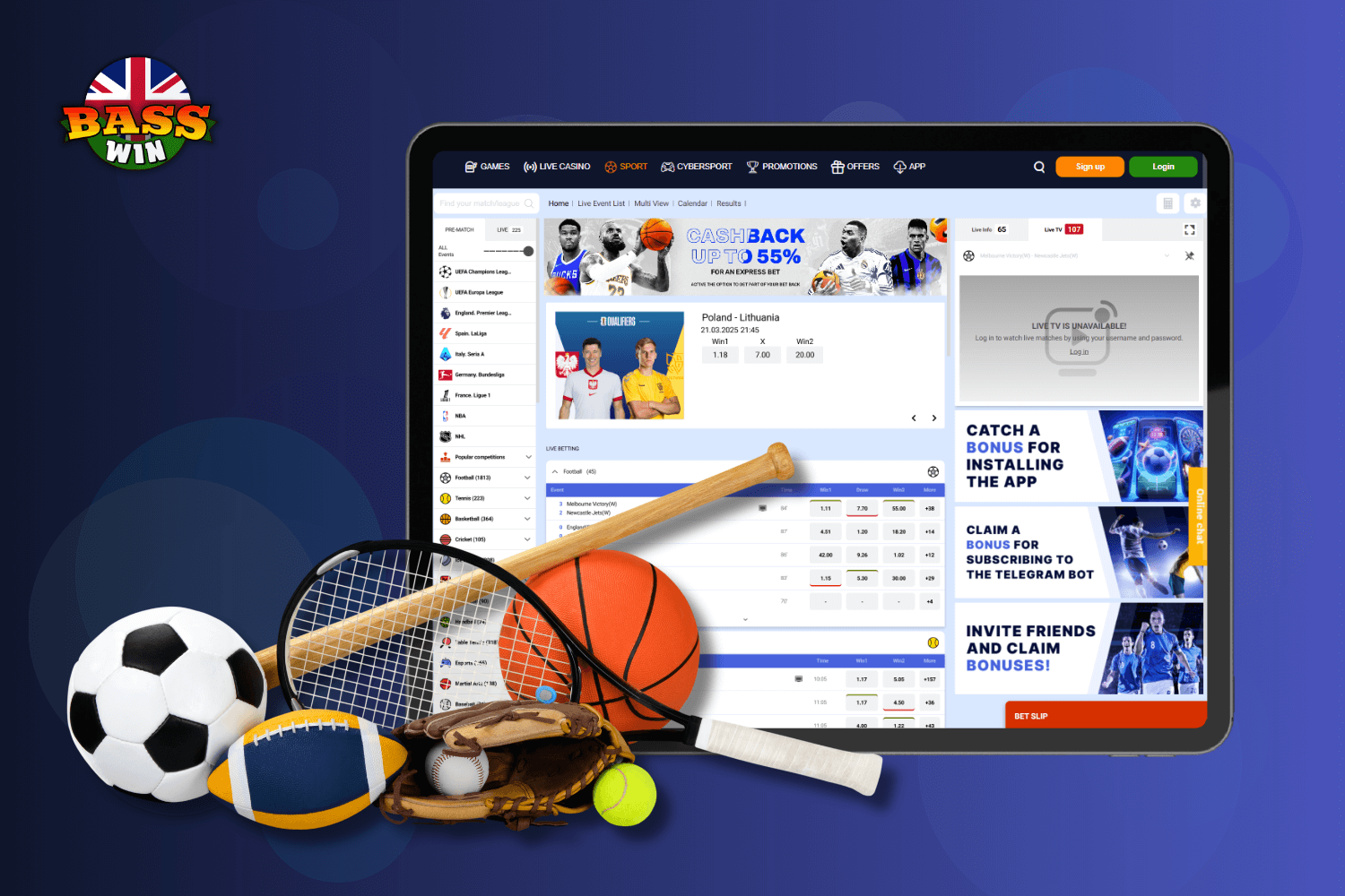 Bet on Your Favorite Sports with BassWin UK Sportsbook