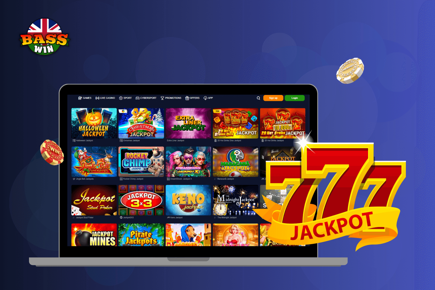 Join Exciting Jackpots at BassWin UK Casino
